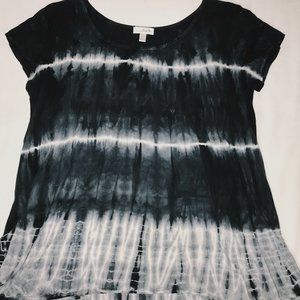 Black Tie Dye Top